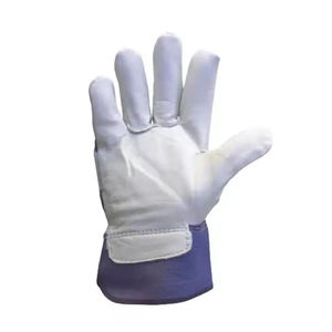 Guantes de trabajo de cuero de seguridad con logotipo personalizado a bajo precio Guantes de trabajo de cuero para hombres para seguridad de manos Guantes de cuero de la mejor protección - Product Image 2