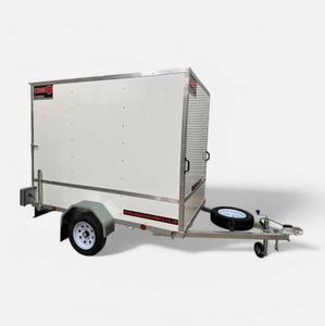 รถพ่วงคิวบ์พลัส 85 ขนาด 8 ฟุต x 5 ฟุต คุณภาพสูง พร้อมความสูงภายใน 6 ฟุต และทางลาดบรรทุกด้านหลัง สีขาว - Product Image 6