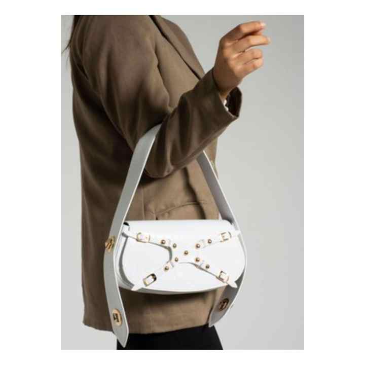 Artificial Patent Leather Manc Model Adjustable Handle Women's Hand and Shoulder Bag
