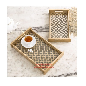 สติกเกอร์พิมพ์เคลือบทำงานไม้ให้บริการถาดเครื่องครัวถาดอาหารเช้าสำหรับการให้บริการที่มีคุณภาพสูงคลาสสิกไม้ให้บริการถาด - Product Image 5