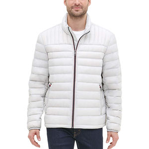 Latest Style High Street Stand Collar Winter Hooded Puffer <b>Jacket</b> Men Zipper Closure Waterproof Breathable Lightweight Packable - Product Image 1