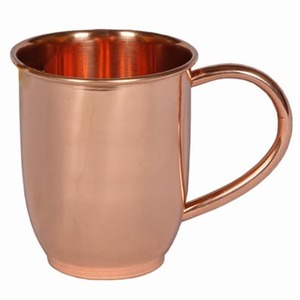 Hot Selling Moscow Mule Copper Mugs Hammered Cups Stainless Steel Copper Plating Moscow Mule Mug Wholesale - Product Image 3