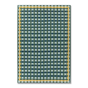 Alhambra Green Flat Weaves Wool <b>Rugs</b> ADWL-13293 for Home Use Living Room Decorations Hallway Rectangle for Bedroom Use-Jute <b>Rug</b> - Product Image 1