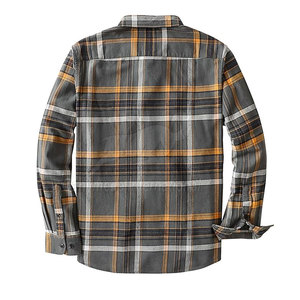 Chemise en flanelle légère pour homme, tricotée, unie, respirante, matière de haute qualité pour superposition et utilisation en extérieur - Product Image 2