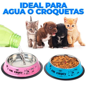 Ciotola per Animali Domestici 2 in 1 in Acciaio Inox con Base Antiscivolo, Distributore Automatico di Cibo e Acqua Ricaricabile - Product Image 4