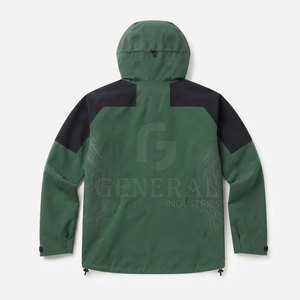 Veste de ski à capuche en gros pour homme, imperméable, réversible, pour sports d'hiver, snowboard, activités de plein air, avec design personnalisé sur le devant, en nylon et polyester - Product Image 2