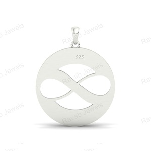 2025 superventas de alta calidad personalizado 25mm <span class=keywords><strong>Semi</strong></span> montaje joyería plata esterlina 925 precio bajo mujeres moda colgante collares