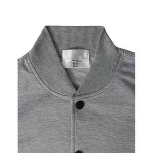 Manteau en laine pour hommes haut de gamme veste bombardier d'hiver solide de haute qualité avec col tournant Style Streetwear universitaire régulier - Product Image 6