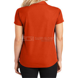 Camiseta Polo Deportiva de Golf con Serigrafía de Logotipo Personalizado para Mujer, Camiseta Polo de Alta Calidad 100% Algodón para Mujer - Product Image 2