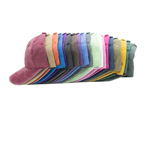 Personalizado 5 Panel bordado dos tonos lona 100% algodón al aire libre Unisex sin estructura Vintage gorra de béisbol con logotipo bordado - Product Image 6