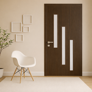 Puertas de PVC Ecológicas de Primera Calidad, Modernas, Impermeables, Anti-Termitas, Resistentes al Fuego, para Decoración Interior de Escuelas y Oficinas, Suministro OEM - Product Image 1