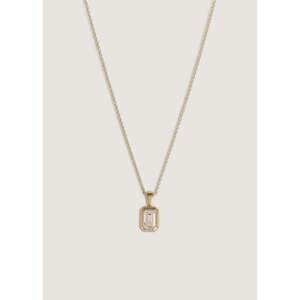 Lyra Diamond <b>Pendant</b> & Charm <b>Emerald</b> Cut Design - Product Image 4