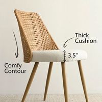 Meilleure vente chaise de salle à manger en rotin design moderne de haute qualité fabriqués à la main meubles durables Viet Nam