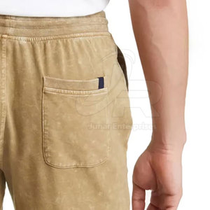 Quick Dry Breathable Acid Wash Casual <b>Mid</b> Shorts 100% Cotton Drawstring Closure Hot Selling Premium Quality Wholesale Price - Product Image 4