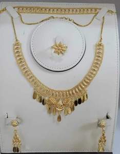 2024 Best Buy indien inspiré Vintage classique Comores Mayotte cuivre collier 24K plaqué or diamant mode ensemble de bijoux cadeaux - Product Image 3
