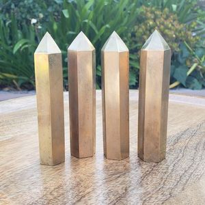 Tự nhiên Pyrite tháp 2 đến 4 inch đánh bóng tinh thể điểm cho sự phong phú bảo vệ năng lượng sự giàu có đá số lượng lớn bán buôn pha lê Cây Đũa phép - Product Image 2