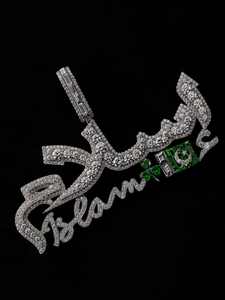 Colgante Hip Hop Personalizado de Plata de Ley 925 con Diamante Moissanite VVS, Letra con Nombre, Pasa la Prueba del Tester - Product Image 4