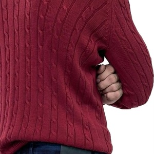 Suéteres de Punto Personalizados para Hombre, Diseño a Medida, con Parche, Color Sólido, Algodón y Lana, Transpirables, Cárdigan y Suéter - Product Image 5