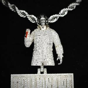 Collar con Colgante de Moissanita Personalizado, Estilo Hip Hop, Joyería de Plata de Ley 925 - Product Image 6