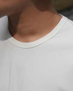 T-shirt de café anti-taches imperméable et résistant à l'huile, mélange polyester/coton 210 GSM, impression personnalisée du logo, séchage rapide, respirant - Product Image 3