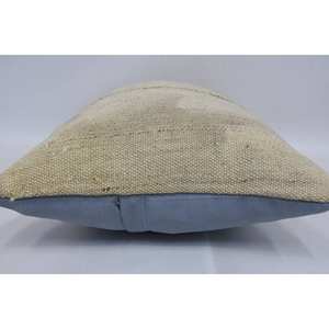 Luxe 16x24 pouces Beige laine Kantha Patchwork oreiller rustique Floral Vintage moelleux jeter pour literie sol tissé 18x18 carré - Product Image 5