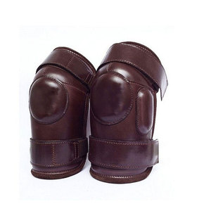 Rodilleras de Equitación de Alta Calidad, 100% Cuero Vacuno, con Logotipo Personalizado, Par para Adultos, Carreras de Caballos - Product Image 2