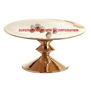 <b>Gold</b> Plated Metal <b>Cake</b> Stand Wholesale and Suppliers <b>TOp</b> Selling and High Quality For Wedding Decor Tabletop - Product Image 2