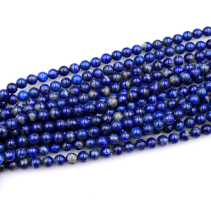 Collar de Cristal Natural, Cuentas de Lapislázuli Lisas, Piedra Roja Pulida, Joyería, Hilo Suelto, Mayorista de Piedras Preciosas para Sanación - Product Image 5