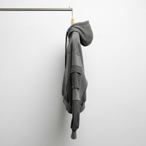 Sweat à capuche pour homme, poids lourd, 500 g/m², polaire en polyester/coton, velours français, design tendance, pull à capuche, broderie, ample, régulier, hiver - Product Image 4