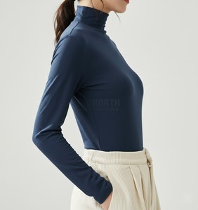 Korean Organza Nonwoven Office Women's Tank <b>Top</b> with Front Logo <b>Short</b> Length Regular Fit - Product Image 5