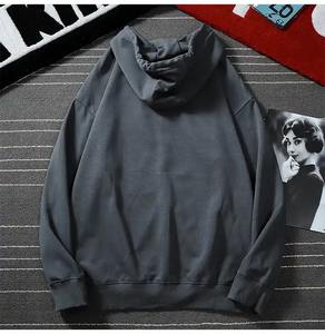 Sudadera con capucha y cremallera de algodón Sudadera con cremallera personalizada Logotipo personalizado Impresión y bordado Sudadera con capucha y cremallera Estampado Cárdigan informal fino Abrigo - Product Image 2