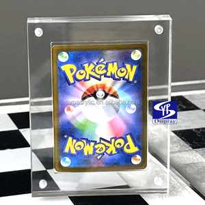 Support d'affichage en acrylique transparent personnalisé SYP Factory pour le jeu de cartes <span class=keywords><strong>POKeMON</strong></span> CARD GAME Sv2a 006/165 RR avec aimant puissant, support en acrylique - Product Image 5
