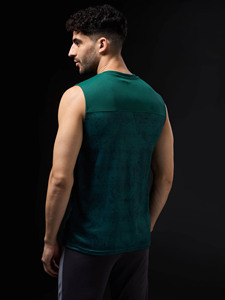 Chaleco de cuello redondo informal para hombre, Camiseta de punto cómoda de moda callejera de verano para deportes al aire libre, estampado de sublimación de estilo Vintage - Product Image 2