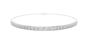 <b>White</b> Gold Diamond Tennis Bracelet Sparkling Stones for Engagement or Wedding Gift for Her - Product Image 4