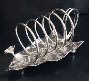 Support de pain toast à cinq barres en feuille d'argent moderne pour morceaux de pain accessoires de cuisine rangement et organisation à domicile supports à toasts - Product Image 4