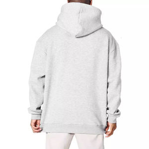 Sweat-shirt à capuche imprimé en molleton de coton pour homme, vêtement surdimensionné, épaules tombantes, vente populaire - Product Image 2
