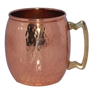 Taza de cobre puro de diseño único de metal con mango de cobre para regalos de fiesta de boda en la costa baja por HF CRAFTS - Product Image 1