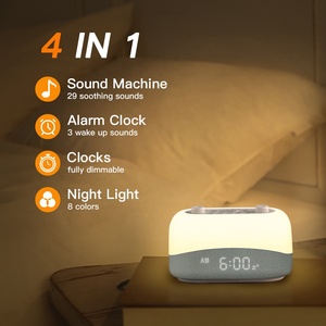 Máquina de sonido de reloj despertador HiFiD 3 con <span class=keywords><strong>29</strong></span> sonidos relajantes de alta fidelidad, luz nocturna de 8 colores, diseño portátil, repetición de 9 <span class=keywords><strong>minutos</strong></span> - Product Image 2