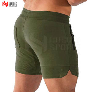 Pantalones cortos de gimnasio informales más vendidos 100% algodón sólido medio secado rápido nueva llegada con logotipo personalizado último diseño a bajo precio - Product Image 2