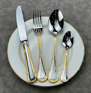 Juego de cubiertos de metal hechos a mano, chapados en plata, elegantes, en forma y tamaño, personalizados al por mayor, para bodas, restaurantes - Product Image 6