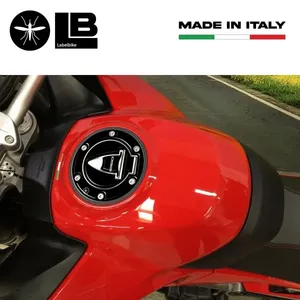 Adesivo in gel 3D per tappo serbatoio moto compatibile con DUCATI MULTISTRADA 1260 Nero - Product Image 2