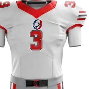 Ensemble Maillot et Pantalon de Football Américain Blanc et Rouge Personnalisable – Tenue de Sport Respirante Haute Performance pour Équipe – Fabricant OEM - Product Image 5