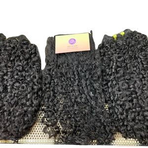 Venta caliente Extensiones de cabello rizado de la mejor calidad Naturaleza profunda y más ondas en todos los colores Cabello humano crudo Precio al por mayor - Product Image 1