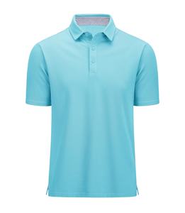 Polo respirant à séchage rapide pour hommes coupe classique T-Shirt d'été en tricot doux de haute qualité couleur unie 100% coton vêtements pour hommes décontractés - Product Image 6