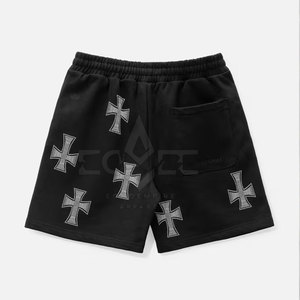 Short léger en gros avec strass Short confortable à taille élastique pour hommes avec strass à vendre en ligne - Product Image 2