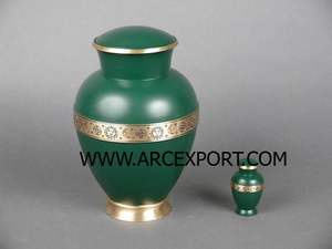 Urnas de cremación de latón de Metal de color dorado elegante de diseñador atractivo en forma de corazón, urnas funerarias de Metal de gran tamaño más vendidas a la venta - Product Image 6