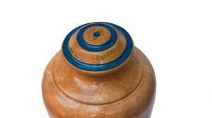 Handmade Wooden Urn <b>Box</b> Blue Resin Urn Cremation <b>for</b> Human <b>Ashes</b> Adult Large Funeral Urn Best <b>for</b> Gift Large up to 250 lb - Product Image 2