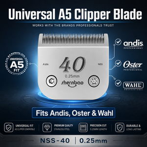 <span class=keywords><strong>Tondeuse</strong></span> <span class=keywords><strong>professionnelle</strong></span> pour animaux de compagnie Shernbao NSS-15 1,2 mm en acier inoxydable A5, lame détachable en céramique revêtue de titane, tranchante et dure - Product Image 3