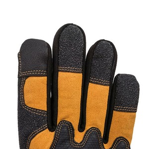 ถุงมือทำงานทั่วไปกันแรงกระแทกและกันลื่นถุงมือช่างหนังแพะสำหรับทำสวนและประกอบอุตสาหกรรมถุงมือที่สะดวกสบาย - Product Image 5