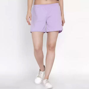 Short d'été de haute qualité pour femmes à la mode respirant anti-rides séchage rapide coupe-vent prêt pour l'entraînement! Coupe ample unie - Product Image 1